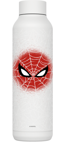 QUOKKA BOTELLA TERMO ACERO INOXIDABLE SOLID WHITE 630 ML SPIDER-MAN