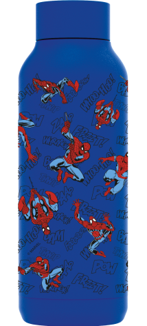 QUOKKA BOTELLA TERMO ACERO INOXIDABLE SOLID ULTRAMARINE 510 ML SPIDER-MAN RETRO COMIC