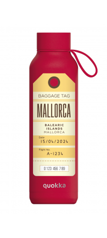 SOLID WITH STRAP - CHERRY RED 630 ML MALLORCA LABEL