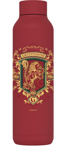 QUOKKA BOTELLA TERMO ACERO INOXIDABLE SOLID FIREBRICK RED 630 ML HP GRYFFINDOR