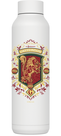 QUOKKA BOTELLA TERMO ACERO INOXIDABLE SOLID WHITE 630 ML HP GRYFFINDOR