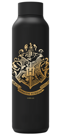 QUOKKA BOTELLA TERMO ACERO INOXIDABLE SOLID JET BLACK 630 ML HP HOGWARTS