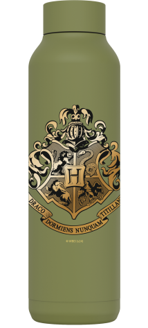 QUOKKA BOTELLA TERMO ACERO INOXIDABLE SOLID OLIVE GREEN 630 ML HP HOGWARTS