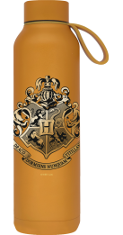 QUOKKA BOTELLA TERMO ACERO INOXIDABLE SOLID CON COLGADOR MUSTARD 630 ML HP HOGWARTS