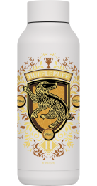 QUOKKA BOTELLA TERMO ACERO INOXIDABLE SOLID WHITE 510 ML HP HUFFLEPUFF