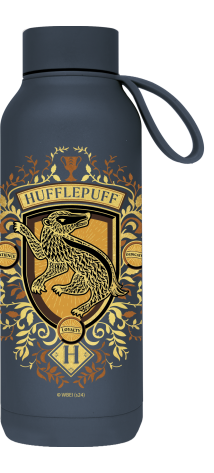 QUOKKA BOTELLA TERMO ACERO INOXIDABLE SOLID CON COLGADOR SLATE 510 ML HP HUFFLEPUFF