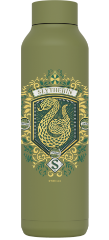 QUOKKA BOTELLA TERMO ACERO INOXIDABLE SOLID OLIVE GREEN 630 ML HP SLYTHERIN