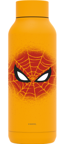 QUOKKA BOTELLA TERMO ACERO INOXIDABLE SOLID AMBER YELLOW 510 ML SPIDER-MAN