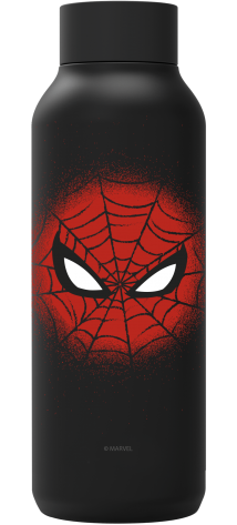 QUOKKA BOTELLA TERMO ACERO INOXIDABLE SOLID JET BLACK 510 ML SPIDER-MAN