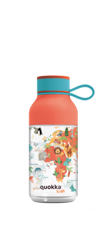 QUOKKA KIDS BOTELLA ECOZEN ICE CON COLGADOR MAP OF LIFE 430 ML