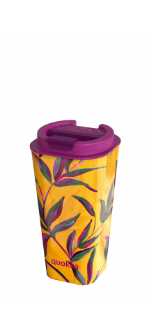 QUOKKA VASO CAFE DOBLE PARED PP FLUX SUN GARDEN 450 ML