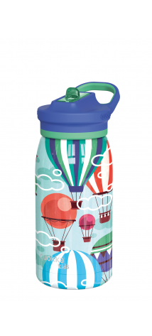 QUOKKA KIDS BOTELLA TERMO ACERO INOXIDABLE CON SIPPER POP BALLOONS 445 ML