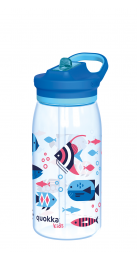 QUOKKA KIDS BOTELLA ECOZEN CON SIPPER GLOW SEA LIFE 580 ML