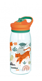 QUOKKA KIDS BOTELLA ECOZEN CON SIPPER GLOW TIGERS 580 ML