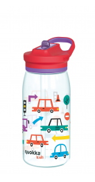 QUOKKA KIDS BOTELLA ECOZEN CON SIPPER GLOW CARS 580 ML