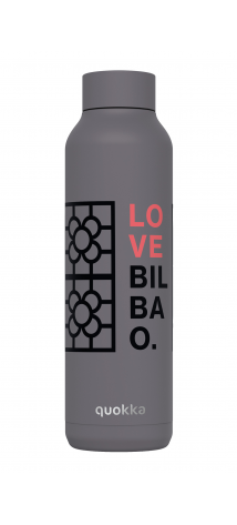 QUOKKA BOTELLA TERMO ACERO INOXIDABLE SOLID GREY 630 ML BILBAO LOVE CUSTOM