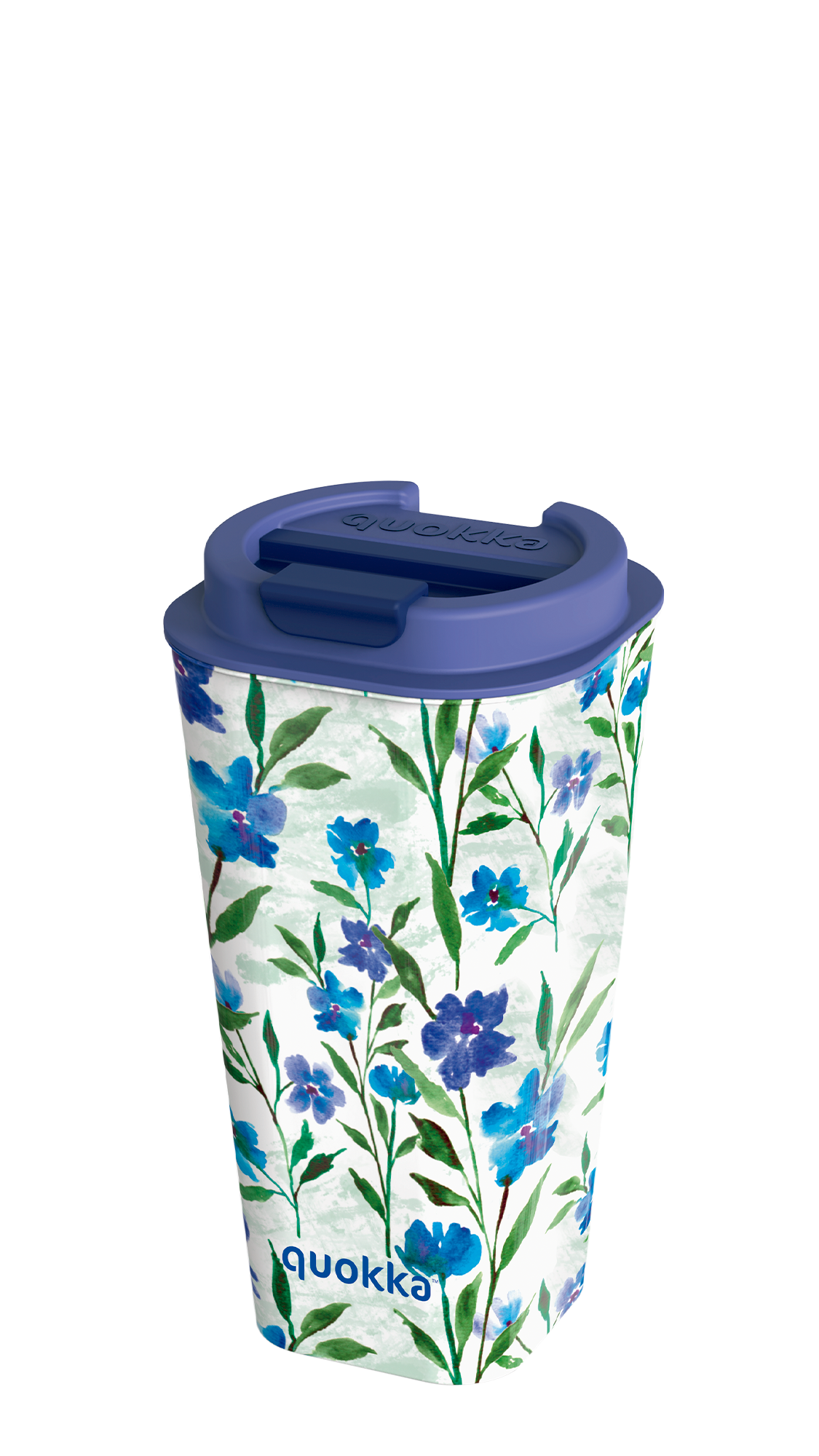 QUOKKA VASO CAFE DOBLE PARED PP FLUX DITSY BLOOM 450 ML