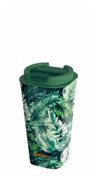 QUOKKA VASO CAFE DOBLE PARED PP FLUX JUNGLE 450 ML