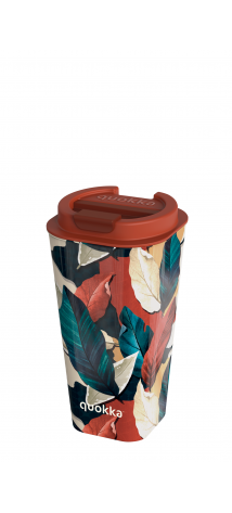 QUOKKA VASO CAFE DOBLE PARED PP FLUX AUTUMN FALL 450 ML