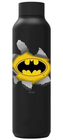 QUOKKA BOTELLA TERMO ACERO INOXIDABLE SOLID JET BLACK 630 ML BATMAN