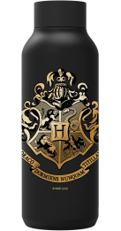 QUOKKA BOTELLA TERMO ACERO INOXIDABLE SOLID JET BLACK 510 ML HP HOGWARTS