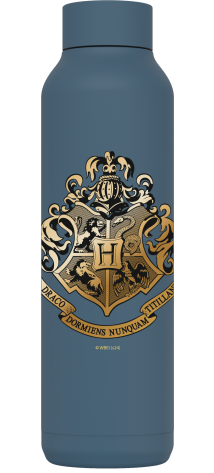 QUOKKA BOTELLA TERMO ACERO INOXIDABLE SOLID STONE BLUE 630 ML HP HOGWARTS