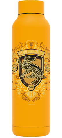 QUOKKA BOTELLA TERMO ACERO INOXIDABLE SOLID AMBER YELLOW 630 ML HP HUFFLEPUFF