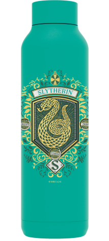 QUOKKA BOTELLA TERMO ACERO INOXIDABLE SOLID JADE GREEN 630 ML HP SLYTHERIN