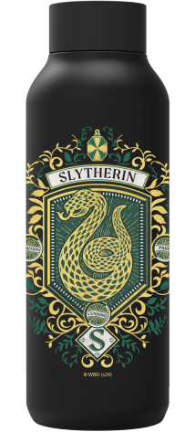 QUOKKA BOTELLA TERMO ACERO INOXIDABLE SOLID JET BLACK 510 ML HP SLYTHERIN