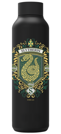 QUOKKA BOTELLA TERMO ACERO INOXIDABLE SOLID JET BLACK 630 ML HP SLYTHERIN