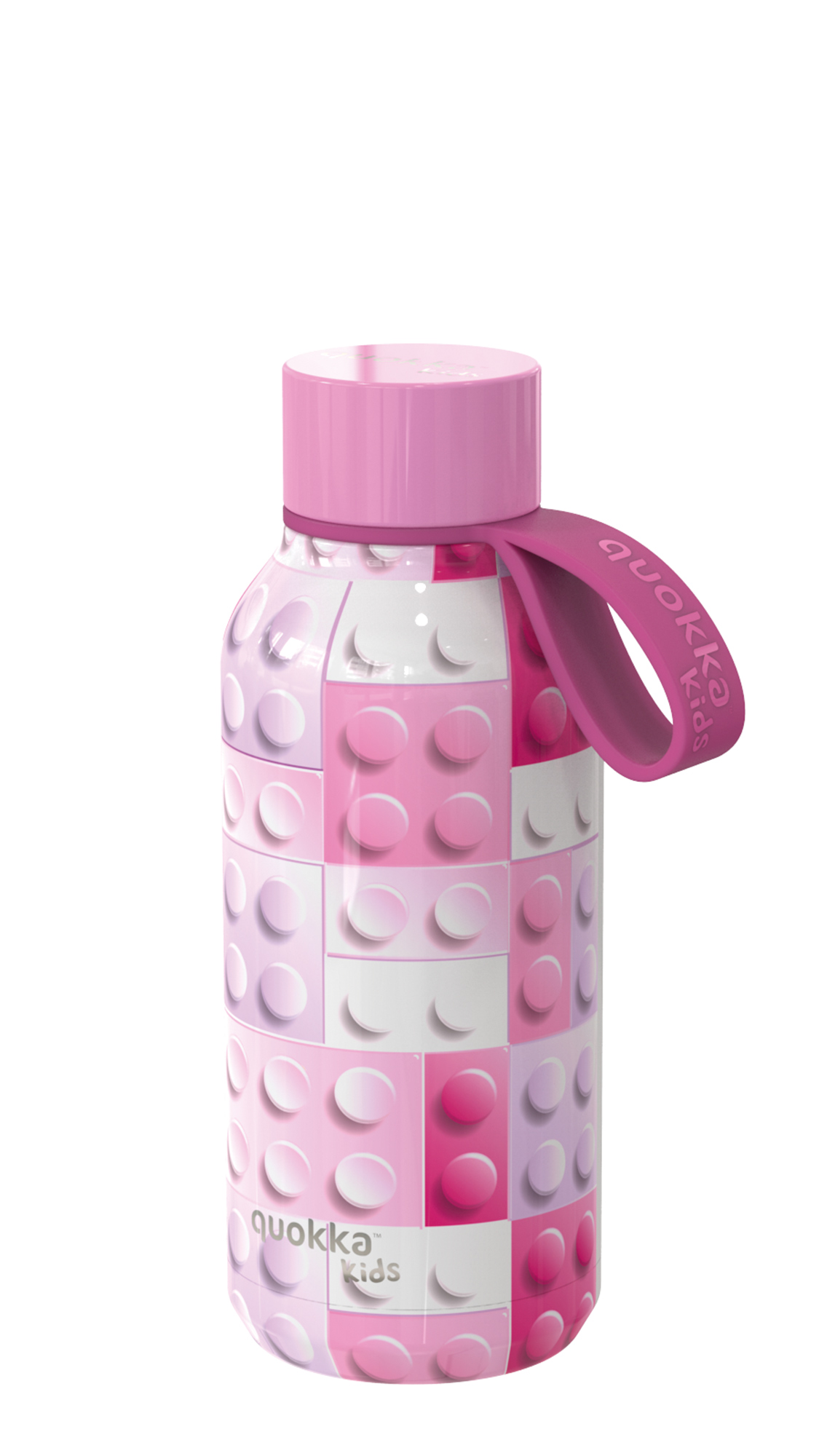 SOLID KIDS WITH STRAP - PINK BRICKS 330 ML