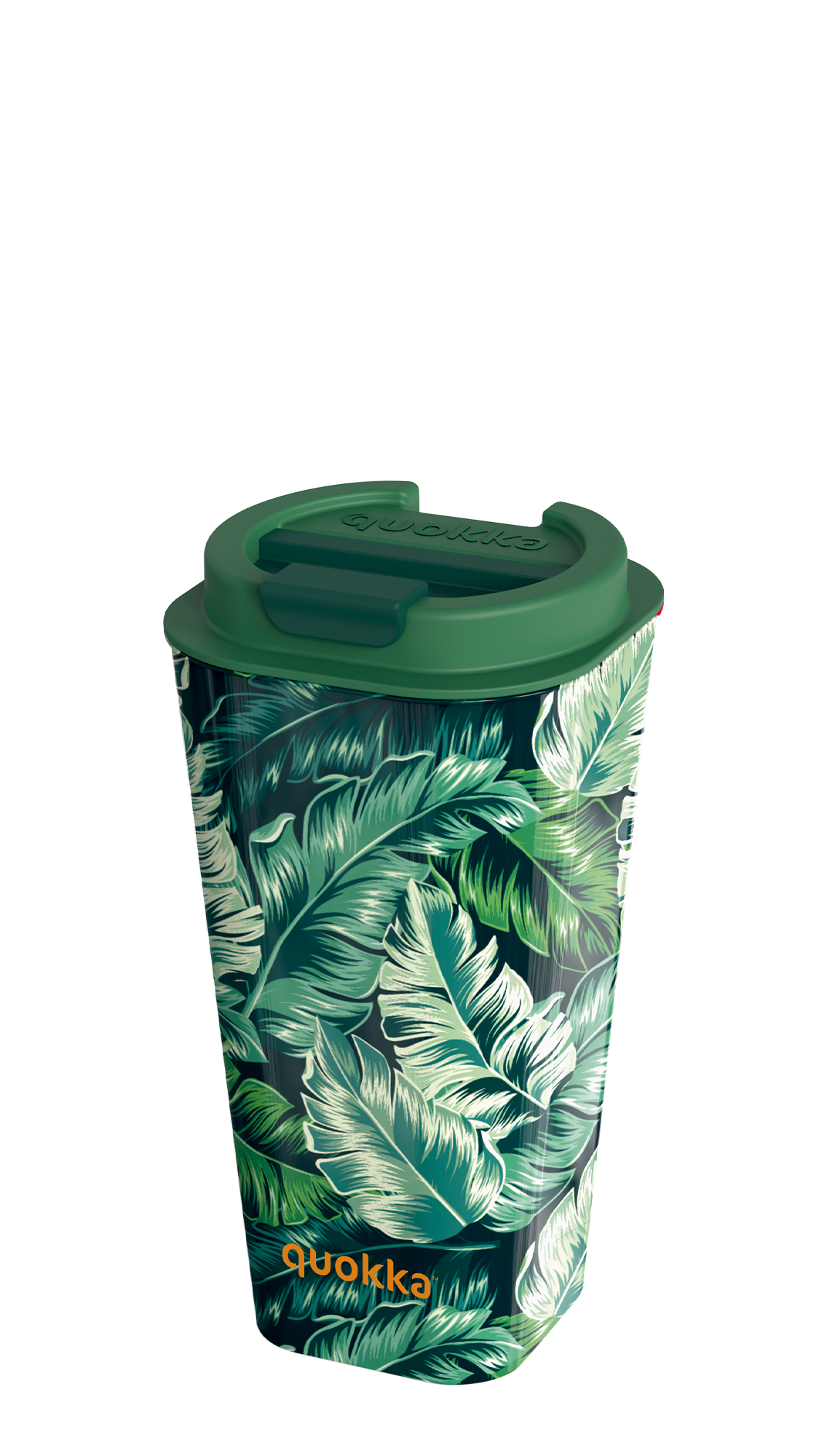 QUOKKA VASO CAFE DOBLE PARED PP FLUX JUNGLE 450 ML