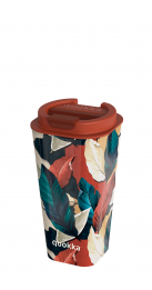 QUOKKA VASO CAFE DOBLE PARED PP FLUX AUTUMN FALL 450 ML