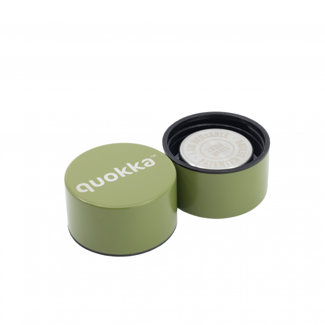 QUOKKA BOTELLA TERMO ACERO INOXIDABLE SOLID OLIVE GREEN 630 ML