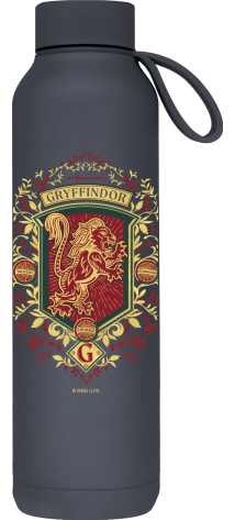 QUOKKA BOTELLA TERMO ACERO INOXIDABLE SOLID CON COLGADOR SLATE 630 ML HP GRYFFINDOR