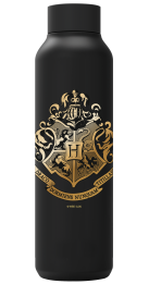 QUOKKA BOTELLA TERMO ACERO INOXIDABLE SOLID JET BLACK 630 ML HP HOGWARTS