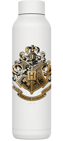 QUOKKA BOTELLA TERMO ACERO INOXIDABLE SOLID WHITE 630 ML HP HOGWARTS