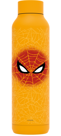 QUOKKA BOTELLA TERMO ACERO INOXIDABLE SOLID AMBER YELLOW 630 ML SPIDER-MAN