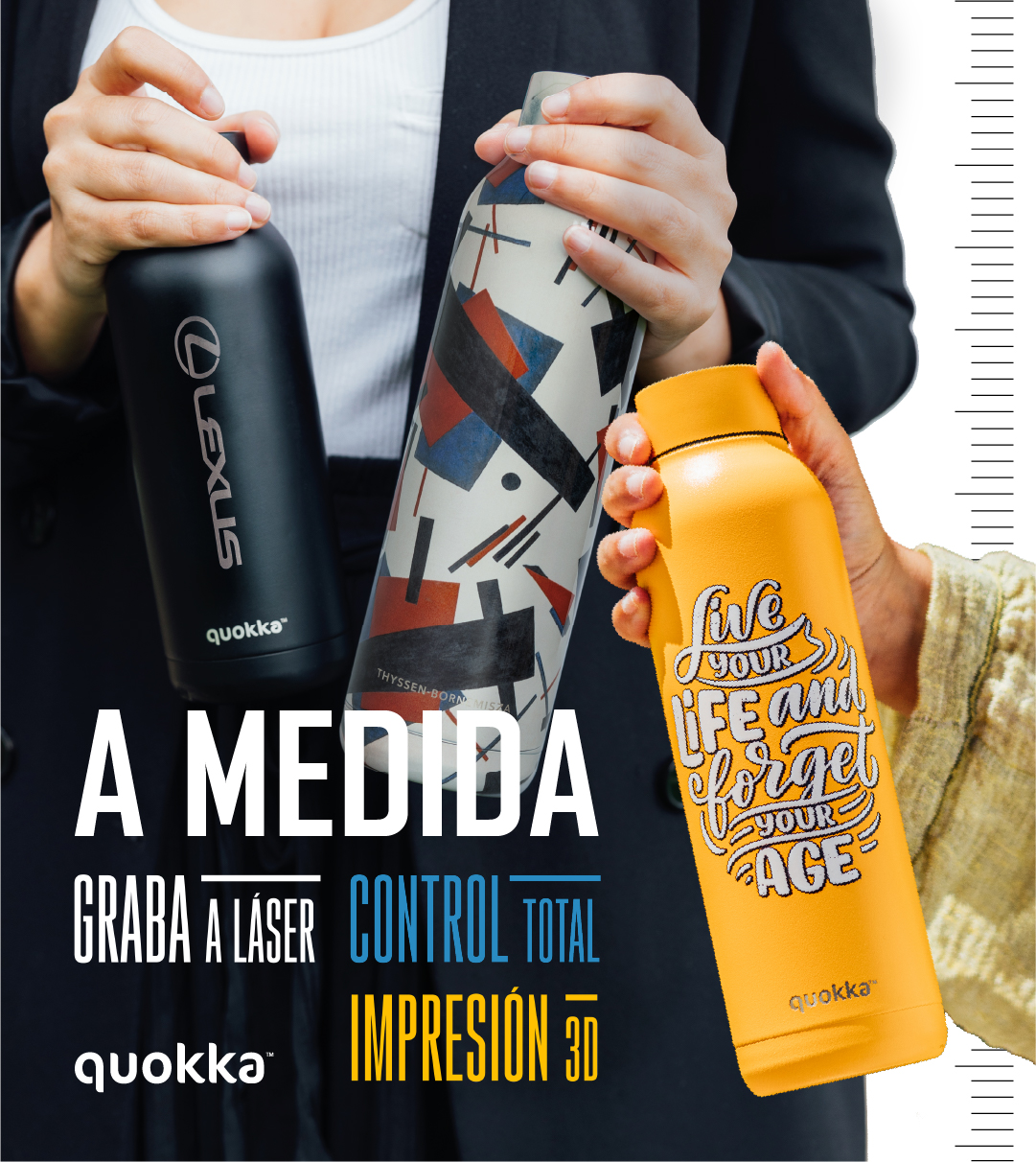  Quokka - Botella de agua de acero inoxidable (17.2 fl oz, 2  unidades) : Deportes y Actividades al Aire Libre